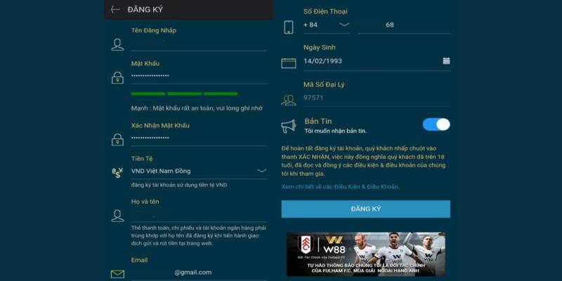 Cách đăng ký W88 siêu tốc cho người mới